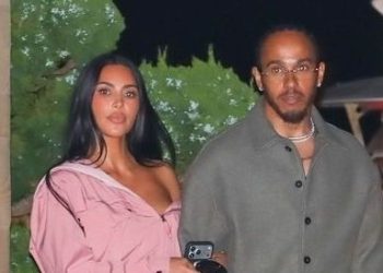 Kim Kardashian and Lewis Hamilton Coordinate Their Couple Style