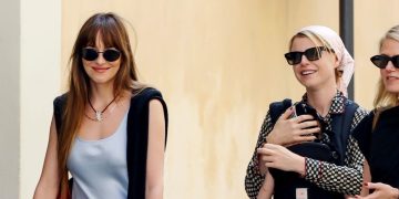 Dakota Johnson and Jessie Buckley Offer Two Different Takes on the Same Spring Outfit Formula