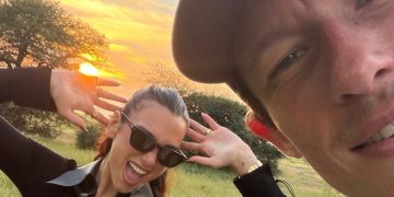 Dua Lipa and Callum Turner Go on a Very Chic Safari
