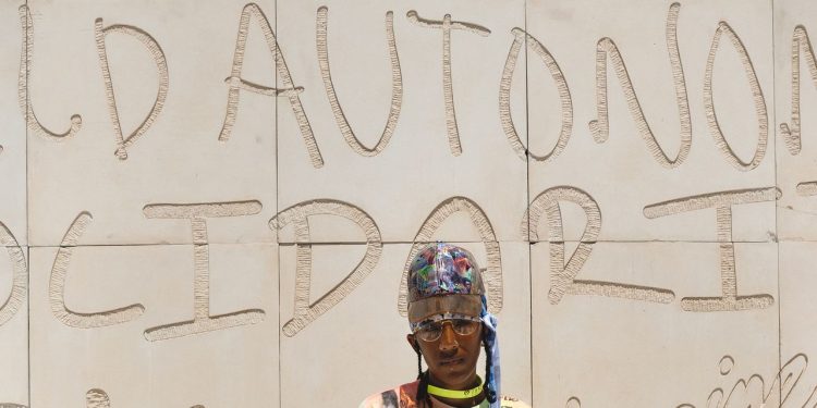 Juneteenth Brought Community—Complete With a Soul Train Line—To Lauren Halsey’s sister dreamer Sculpture Park in South LA