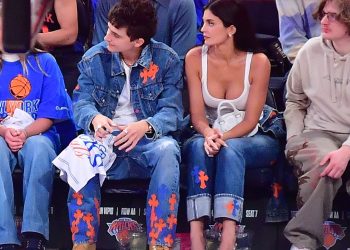 Kylie Jenner and Timothée Chalamet Are Love’s Young (Denim) Dream for the Knicks