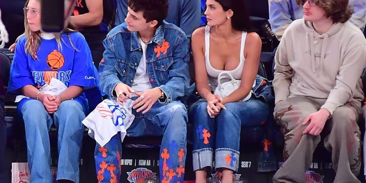 Kylie Jenner and Timothée Chalamet Are Love’s Young (Denim) Dream for the Knicks