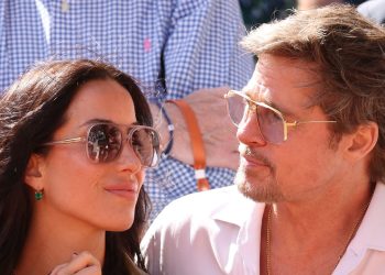 Brad Pitt and Ines de Ramon Embrace Summer Neutrals at the French Open