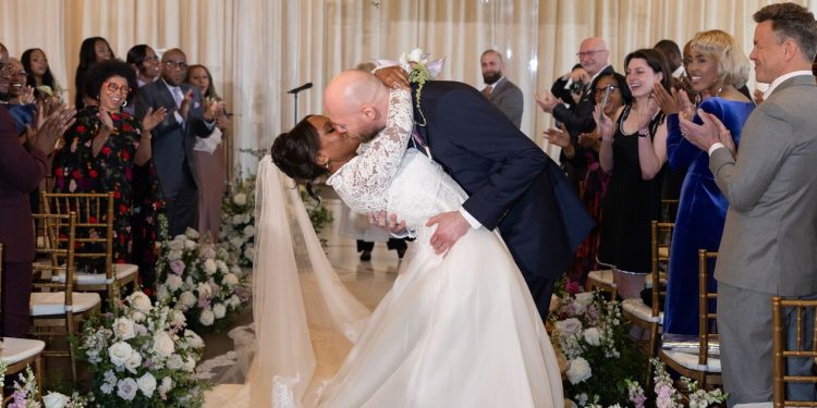 Leila Roker Wore Her Mother’s Diamond and Pearl Wedding Earrings for Her Transatlantic Celebration