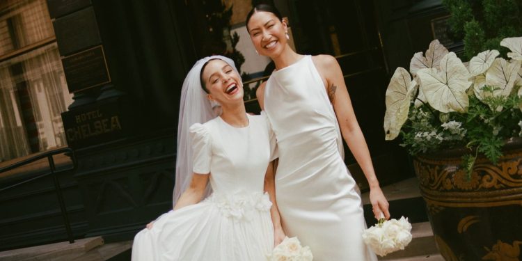 The Brides Proposed With Prada—and Tied the Knot at New York City Hall