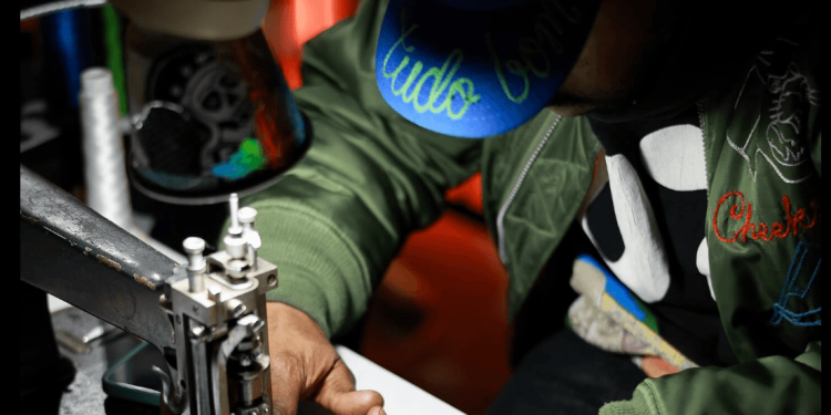The New York Artist Embroidering Knicks Merch on the Street