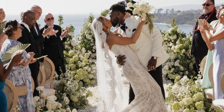 Juju Smith-Schuster and Laura Kruk’s Coastal California Wedding Was Filled With Florals and Samoan Traditions